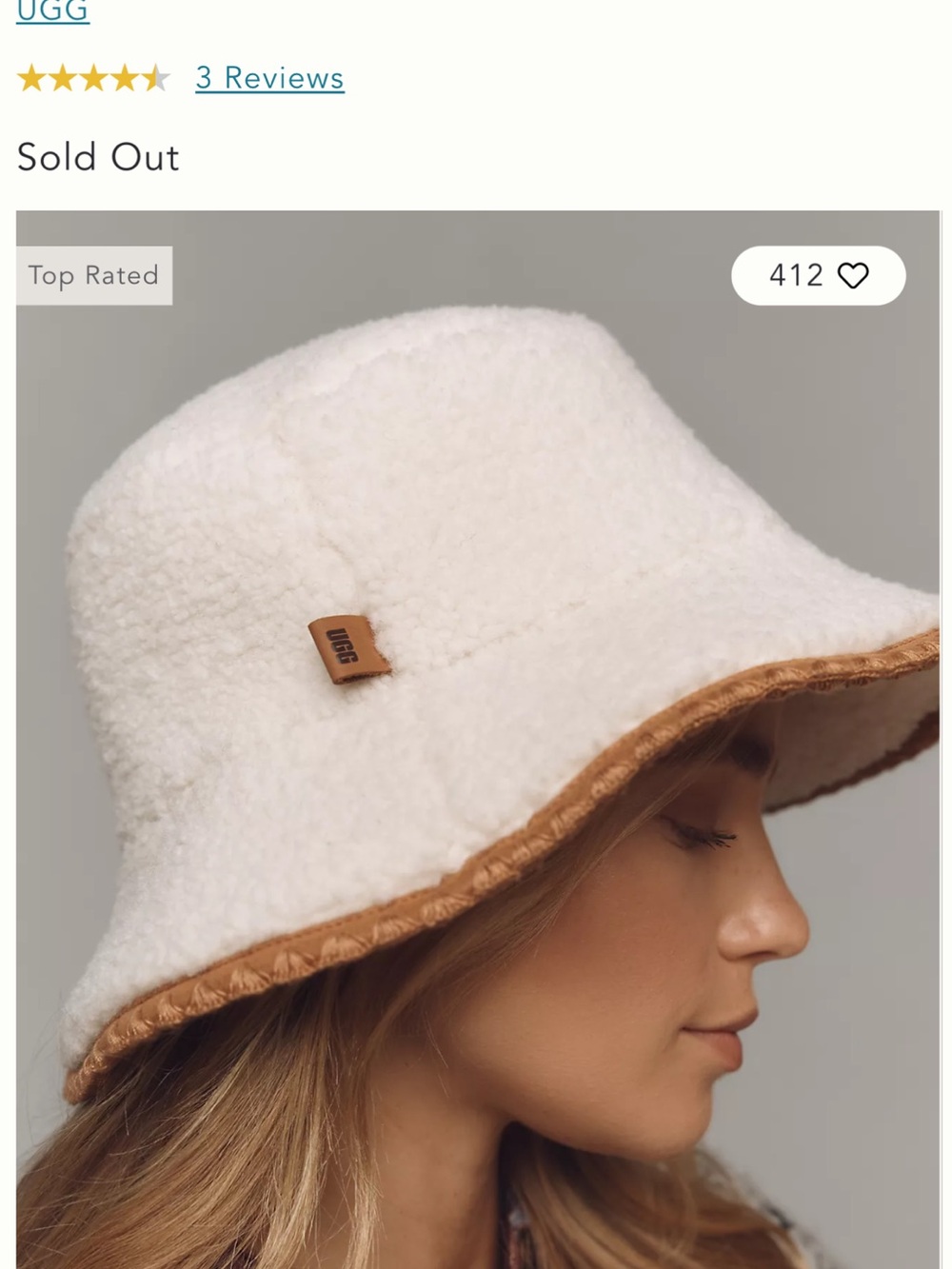 UGG SHERPA BUCKET HAT